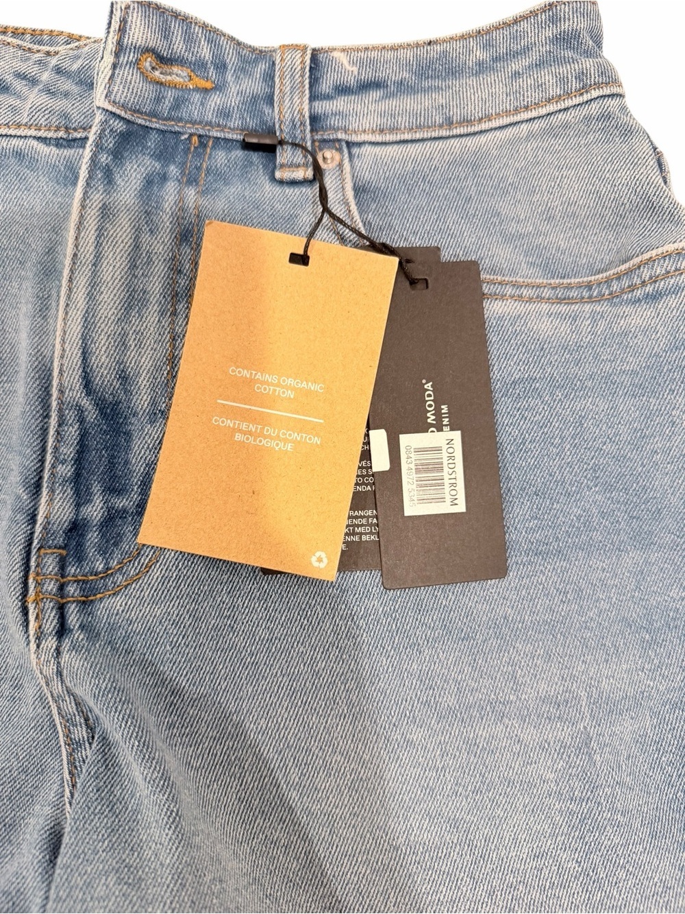 Vero Moda Light Blue Rolled Hem Denim Shorts - Picture 8 of 11